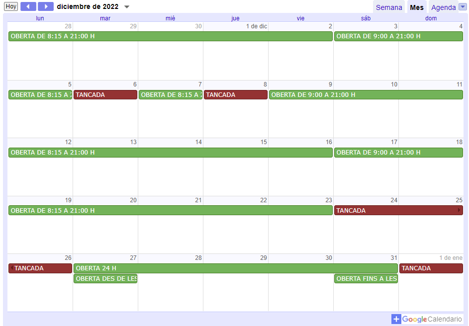Calendari